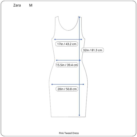 Zara Pink Tweed Mini Dress With Sleeveless Design Square Neckline READ ME - Picture 4 of 11